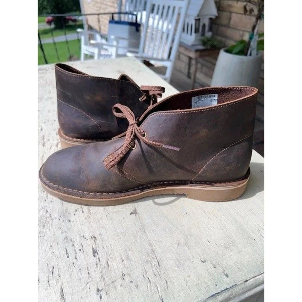 Clarks Men's Bushacre 3 Boot Beeswax Leather Size 10W Brown XCLT